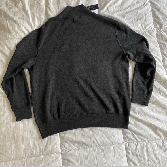 Men’s Gray Quarter Pullover Sweater Size 2XB - Picture 3 of 4